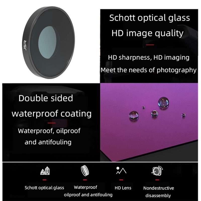JSR MCUV Lens Filter For DJI Osmo Action 3