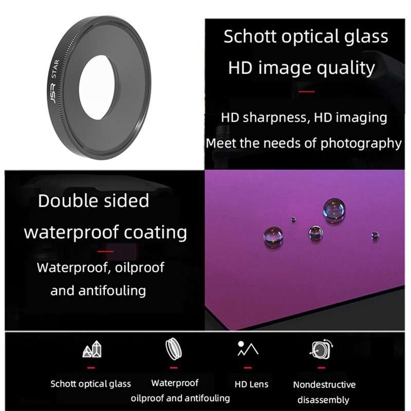JSR Starlight Lens Filter For DJI Osmo Action 3