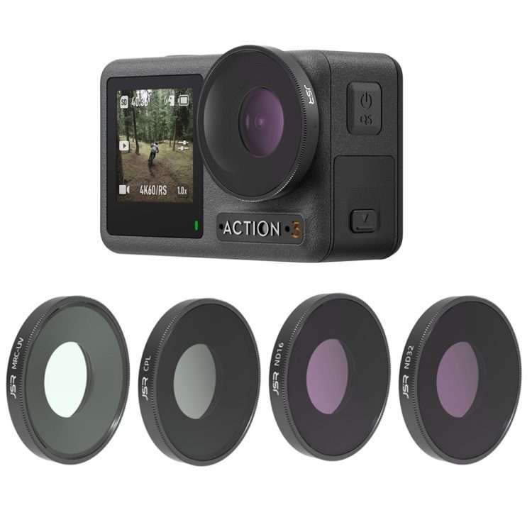 JSR 4 in 1 UV CPL ND16 ND32 Lens Filter For DJI Osmo Action 3