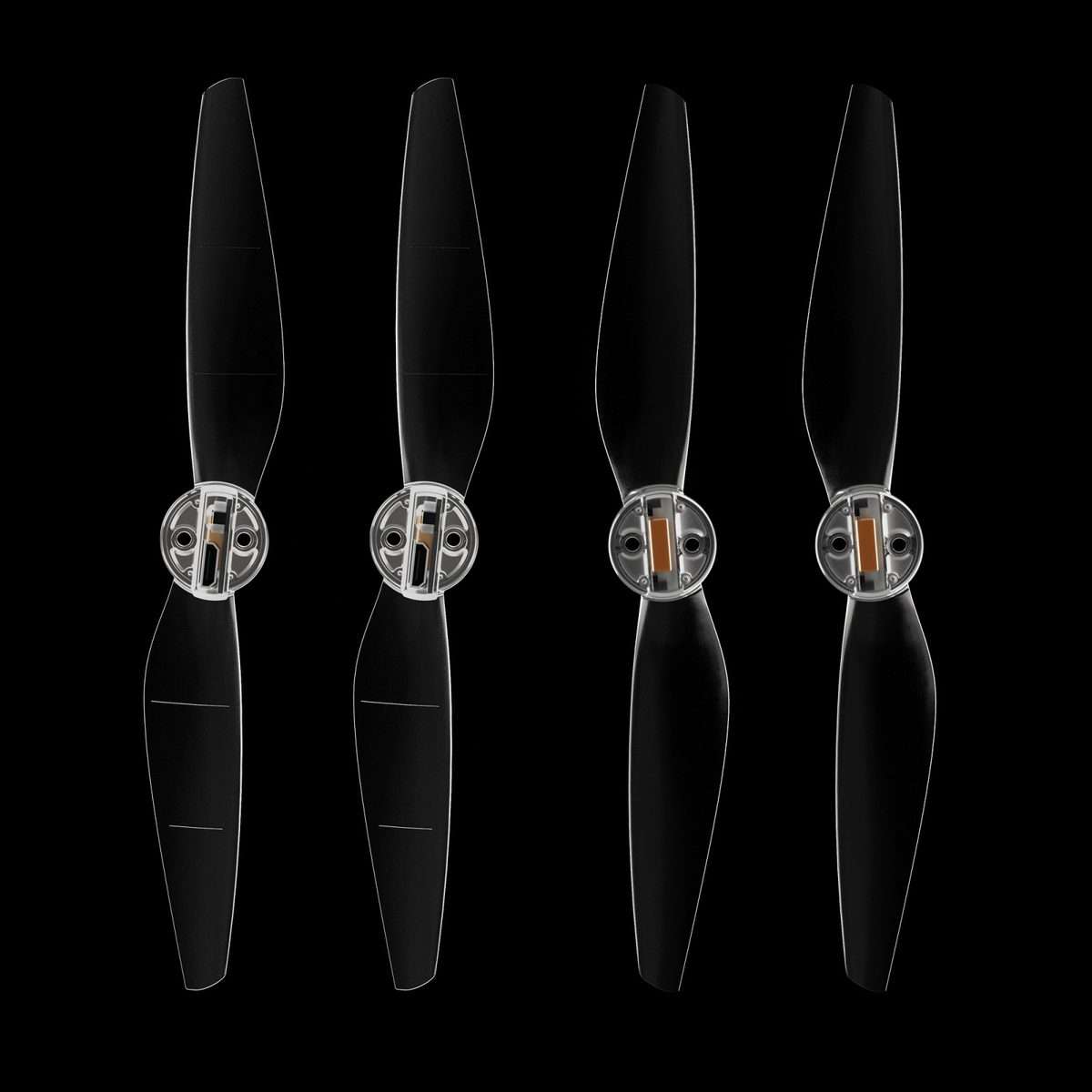 For DJI Mini 4 Pro / Mavic Mini 3 Pro STARTRC 2 Pairs Color LED Flash Lamp Low N ... (Transparent)