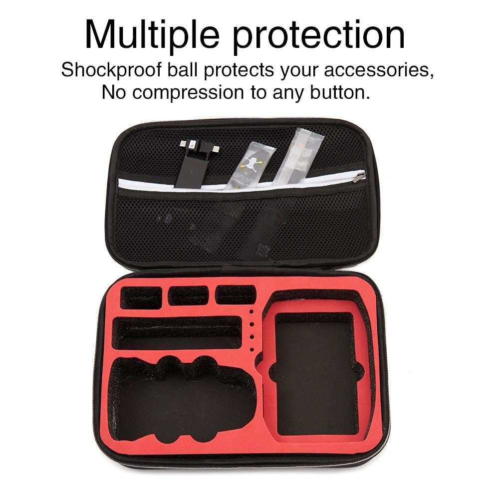 For DJI Mini 2 SE Shockproof Carrying Hard Case Storage Bag, Size: 21.5 x 29.5 x ... (Black Black)