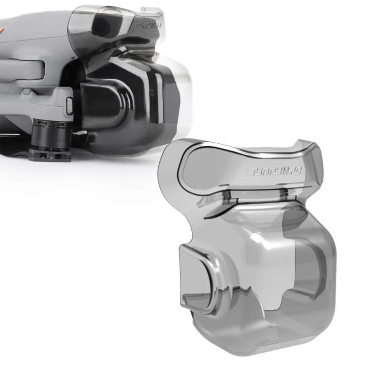 For DJI Air 3S Sunnylife Integrated Gimbal Cover Transparent Lens Cap Vision System Pro ... (Grey)