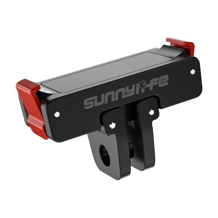 For DJI Osmo 360 / Action 5 Pro / 4 / 3 Sunnylife Foldable Magnetic Quick Release Moun ... (Black)