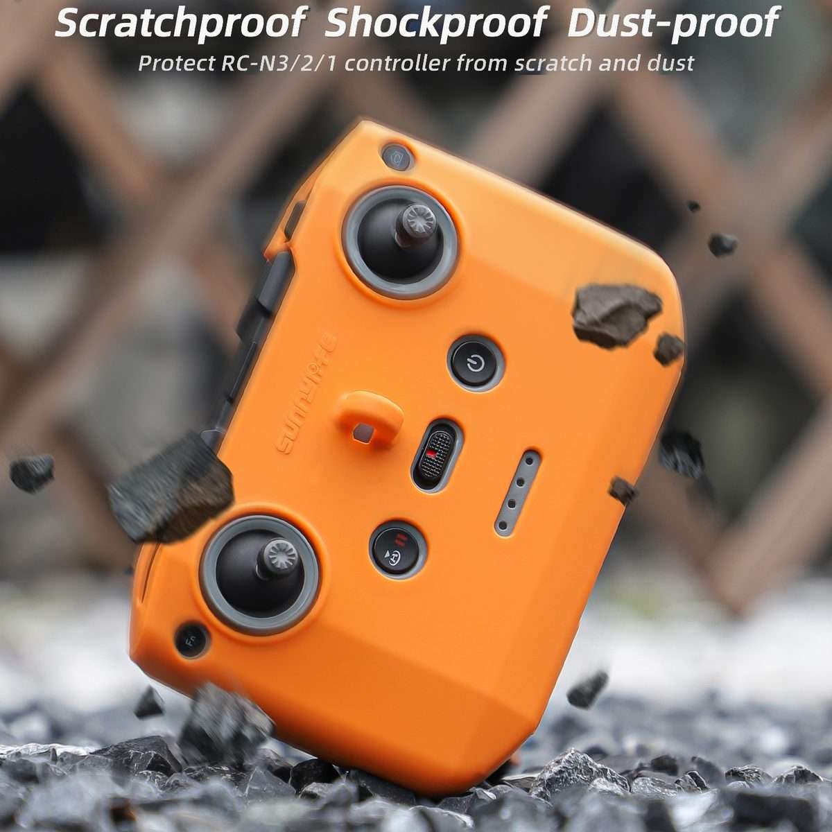 For DJI Neo / Mini 4 Pro / RC-N3 / RC-N2 / RC-N1 Sunnylife Controller Protective Cover ... (Black)