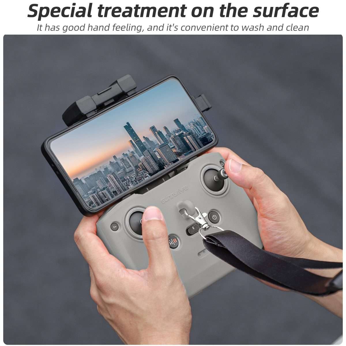 For DJI Neo / Mini 4 Pro / RC-N3 / RC-N2 / RC-N1 Sunnylife Controller Protective Cove ... (Orange)