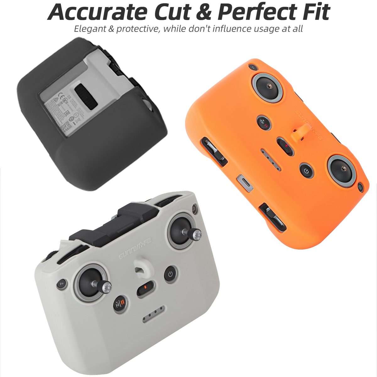 For DJI Neo / Mini 4 Pro / RC-N3 / RC-N2 / RC-N1 Sunnylife Controller Protective Cover ... (Grey)