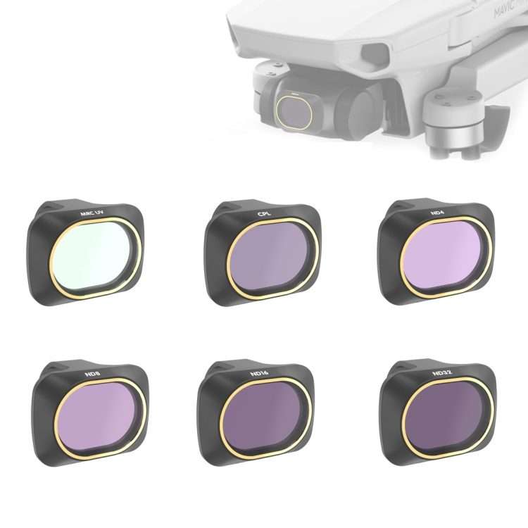 JSR Drone 6 in 1 UV+CPL+ND4+ND8+ND16+ND32 Lens Filter for DJI MAVIC mini