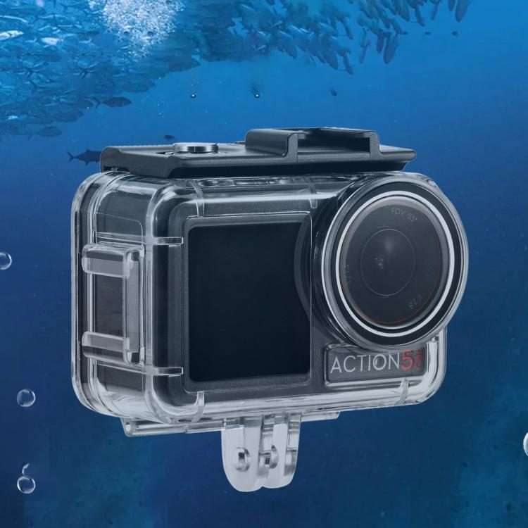 For DJI Osmo Action 5 Pro / 3 / 4 STARTRC 40m Underwater Waterproof Housing Divi ... (Transparent)