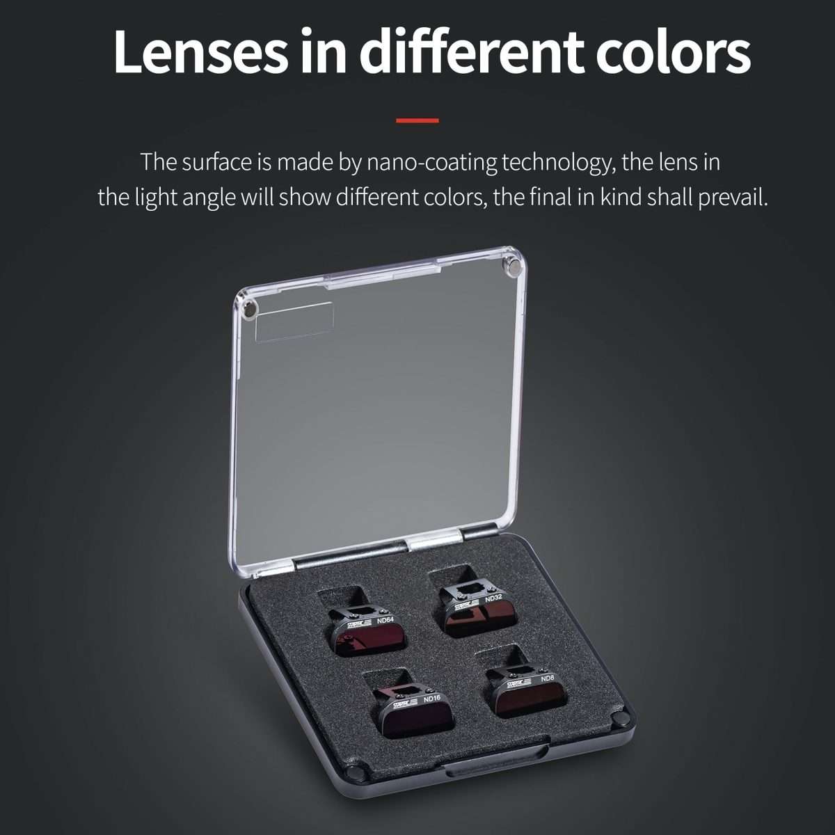 For DJI Mini 4K / Mini 2 SE / Mini 2 STARTRC 4 in 1 ND8 ND16 ND32 ND64 Lens Filter