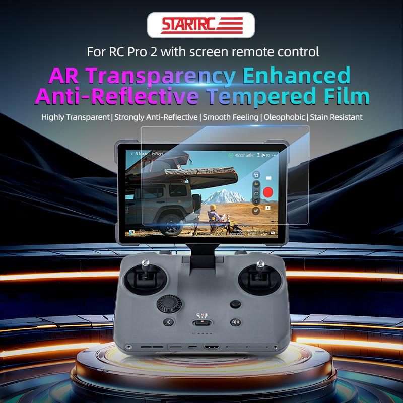 STARTRC HD AR Tempered Glass Film for DJI Mavic 4 Pro / RC Pro 2 (Transparent)