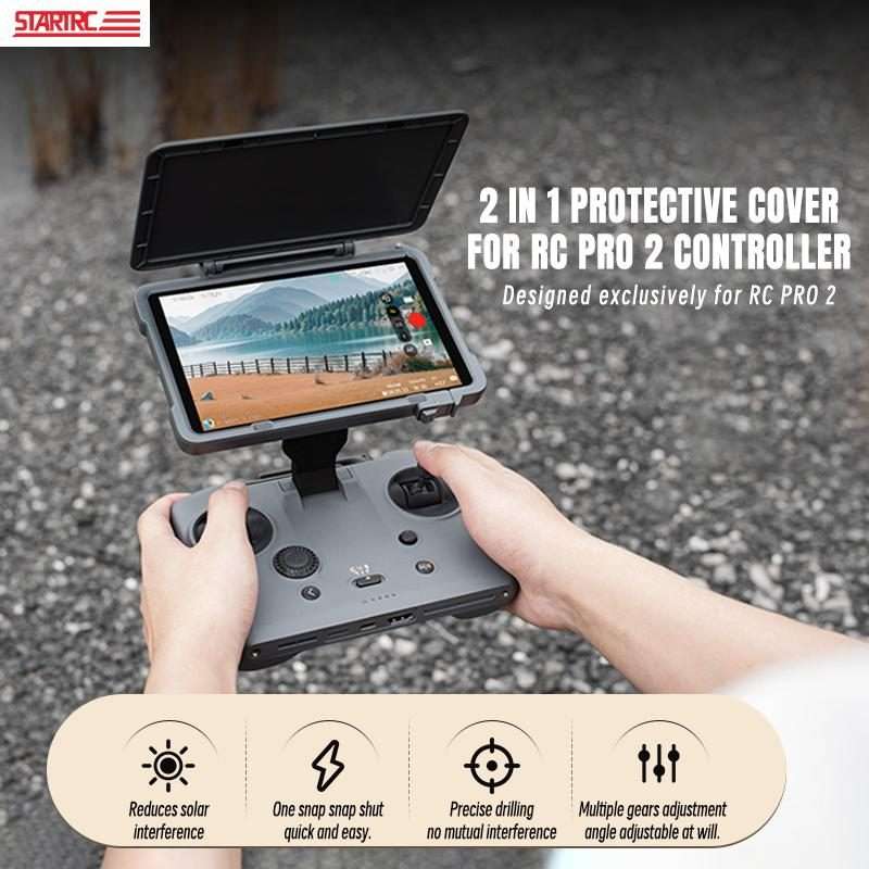For DJI RC Pro 2 STARTRC Remote Control Sunshade Protection Cover (Grey)