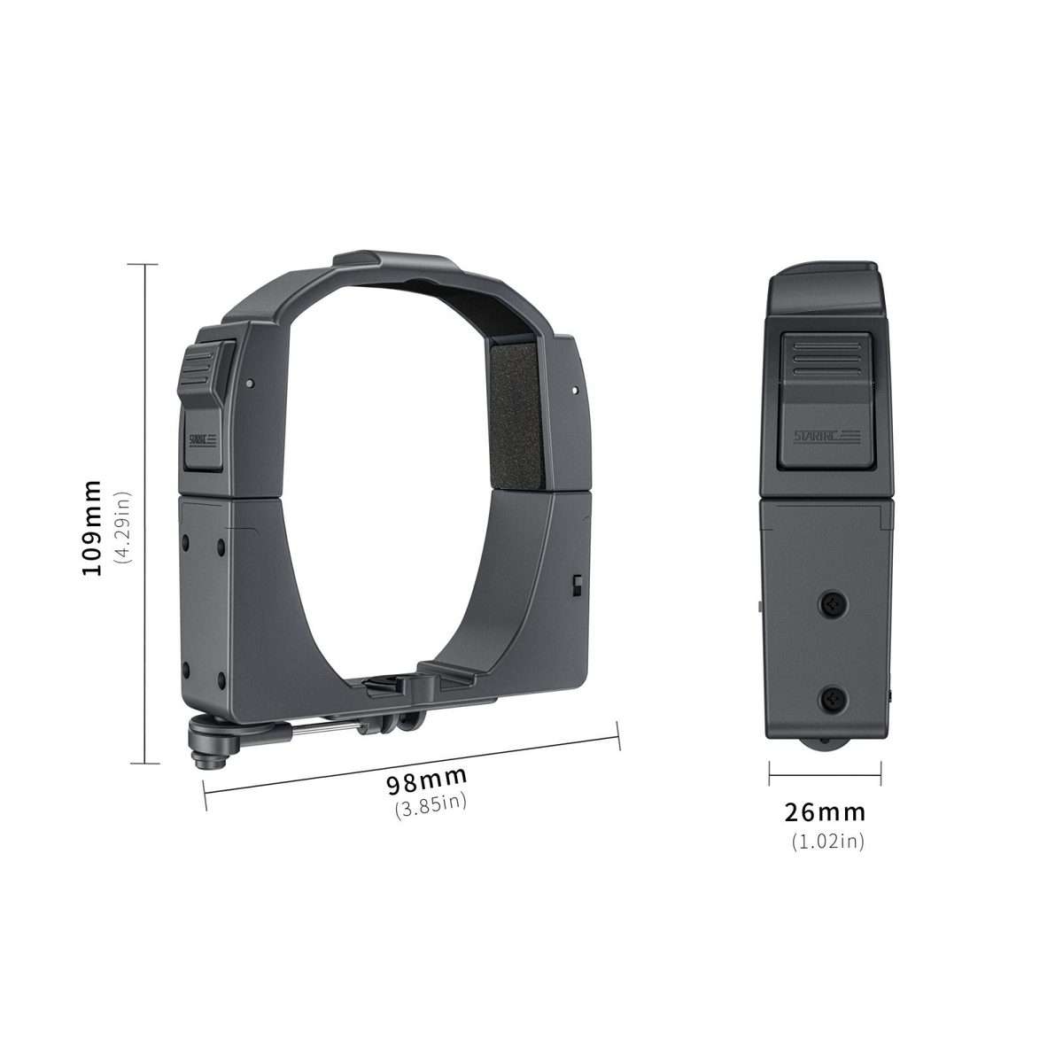 For DJI Mavic 4 Pro STARTRC Air-Dropping System Thrower Parabolic with Expansion Bracket (Black)