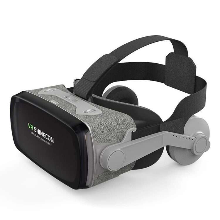 VR SHINECON G07E Virtual Reality 3D Video Glasses Suitable for 4.0 inch - 6.3 inch Smar ... (Grey)