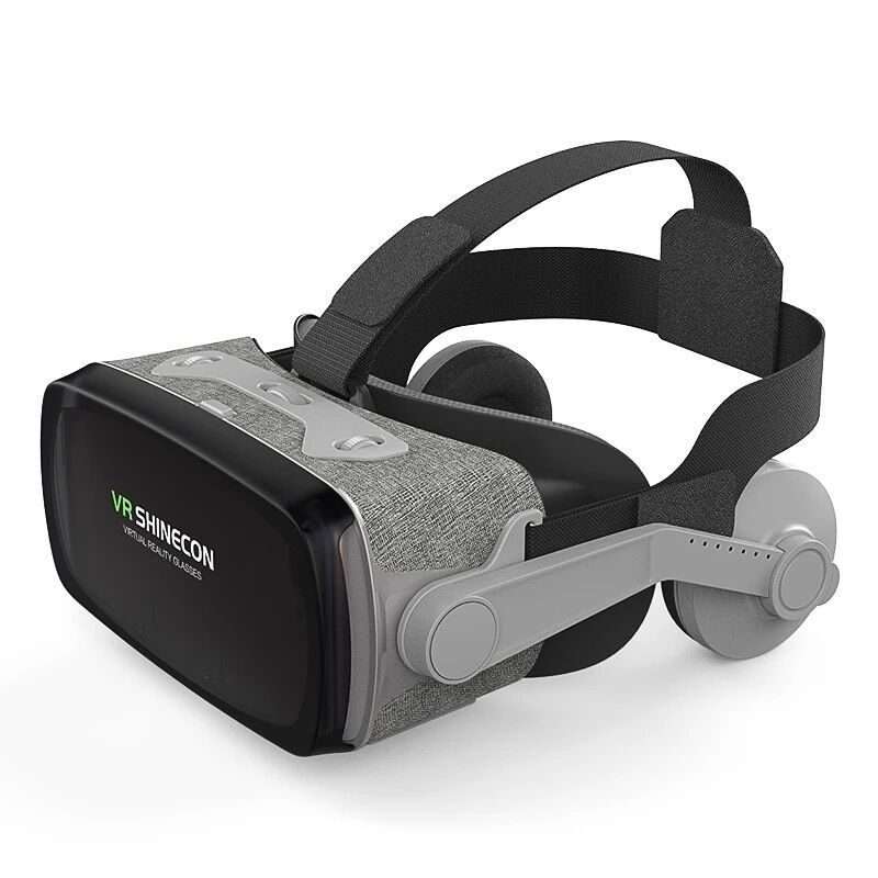 VR SHINECON G07E Virtual Reality 3D Video Glasses Suitable for 4.0 inch - 6.3 inch Smar ... (Grey)