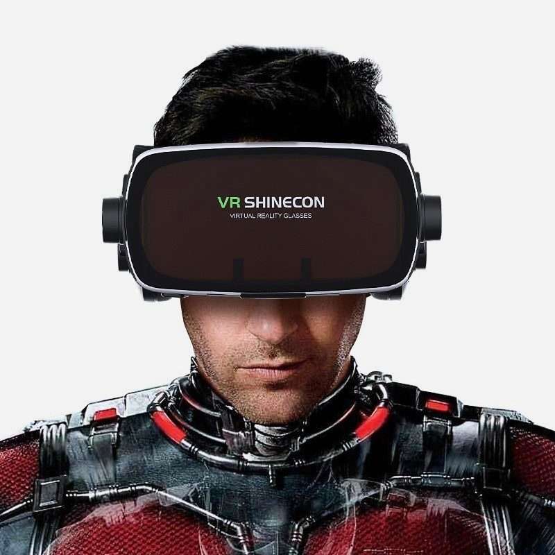 VR SHINECON G07E Virtual Reality 3D Video Glasses Suitable for 4.0 inch - 6.3 inch Smar ... (Grey)