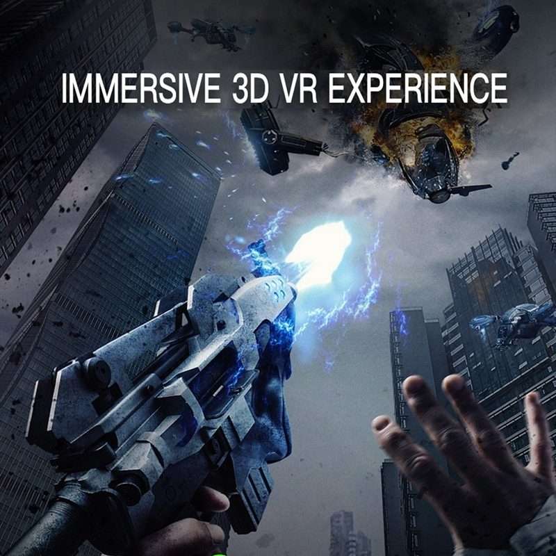VR SHINECON G07E Virtual Reality 3D Video Glasses Suitable for 4.0 inch - 6.3 inch Smar ... (Grey)