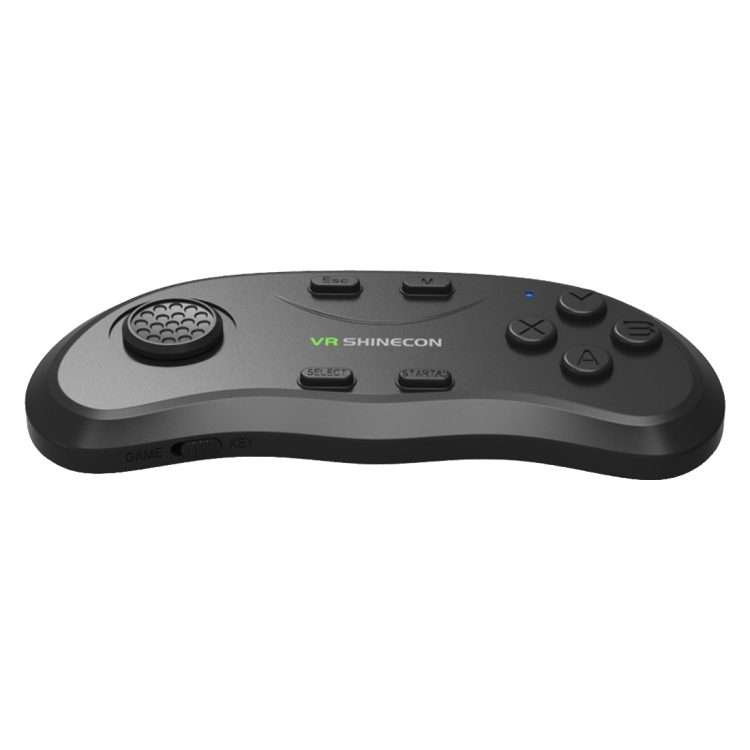 VR Shinecon 3D Movie Games Virtual Reality Glasses Bluetooth Remote Controller Gamepad(Black)