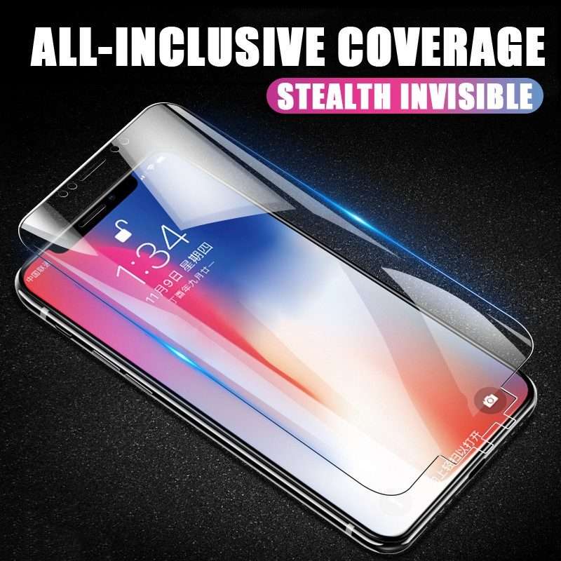 25 PCS Soft Hydrogel Film Full Cover Front Protector with Alcohol Cotton + Scratch Card for iPhone