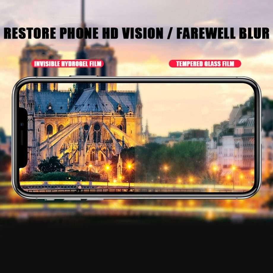 25 PCS Soft Hydrogel Film Full Cover Front Protector with Alcohol Cotton + Scratch Card for iPhone