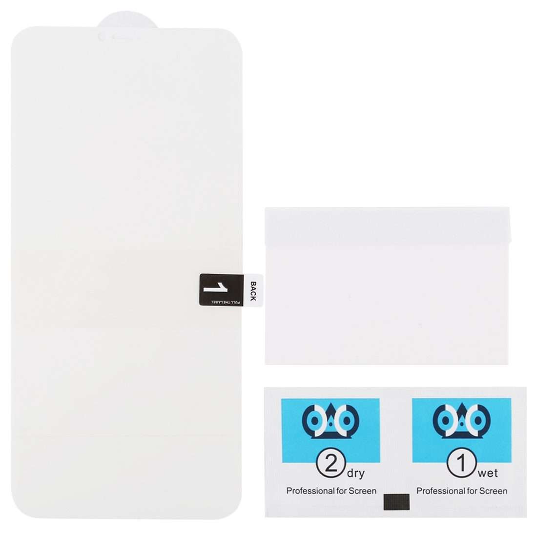 25 PCS Soft Hydrogel Film Full Cover Front Protector with Alcohol Cotton + Scratch Card for iPhone