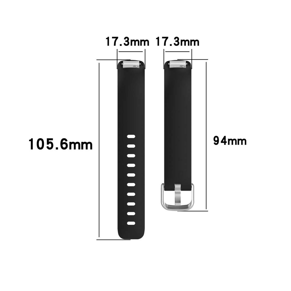 For Fitbit Inspire 2 TPE Watch Band, Size:S(Pink)