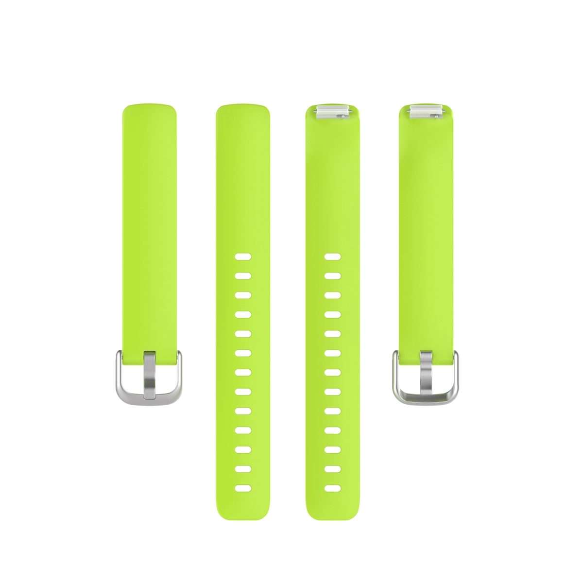 For Fitbit Inspire 2 TPE Watch Band, Size:L(Lime Green)
