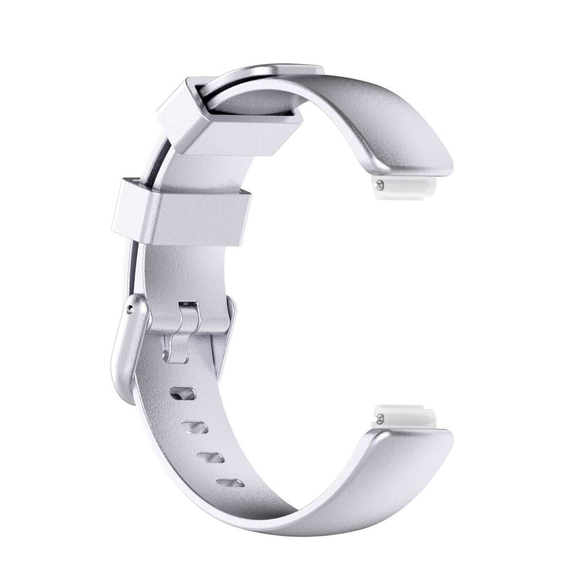 For Fitbit Inspire 2 TPE Watch Band, Size:L(Silver)