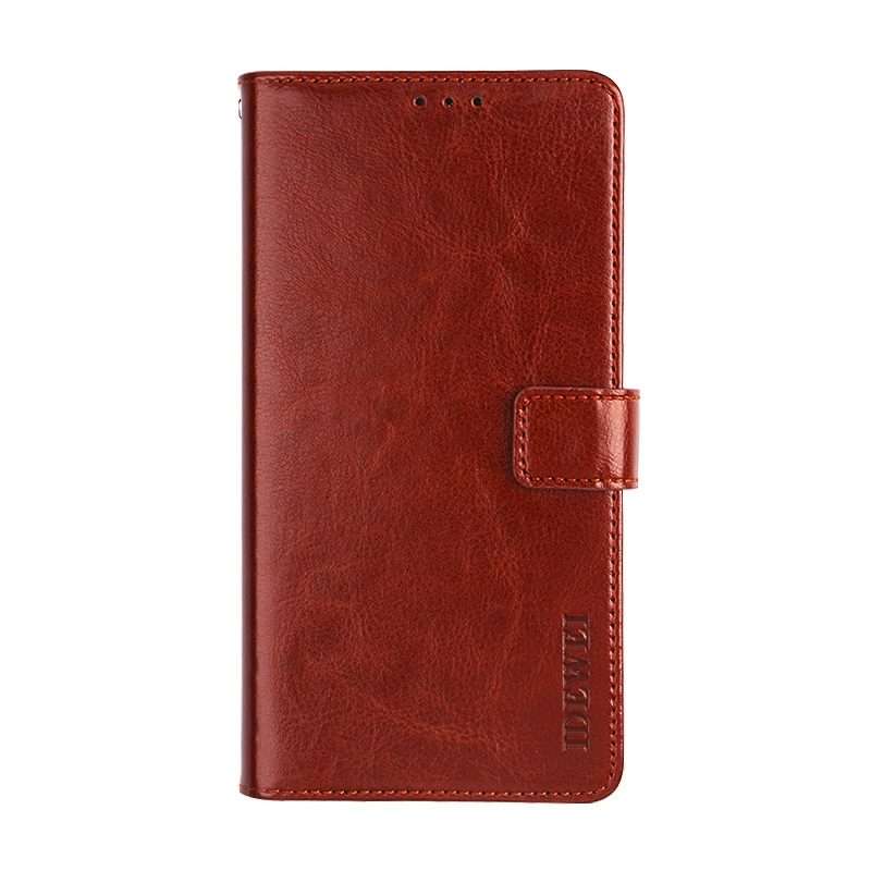 For Lenovo K12 Note idewei Crazy Horse Texture Horizontal Flip Leather Case with Holde ... (Brown)