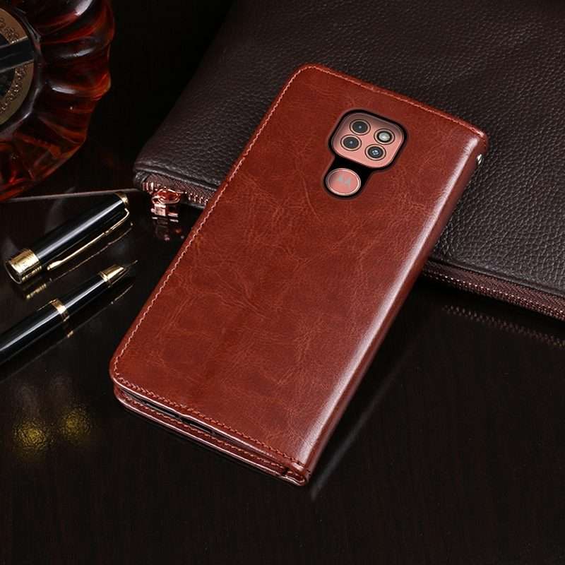 For Lenovo K12 Note idewei Crazy Horse Texture Horizontal Flip Leather Case with Holde ... (Black)