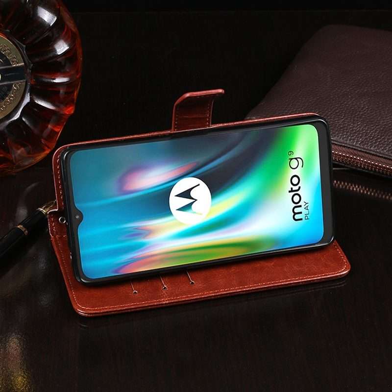 For Lenovo K12 Note idewei Crazy Horse Texture Horizontal Flip Leather Case with Hold ... (Yellow)