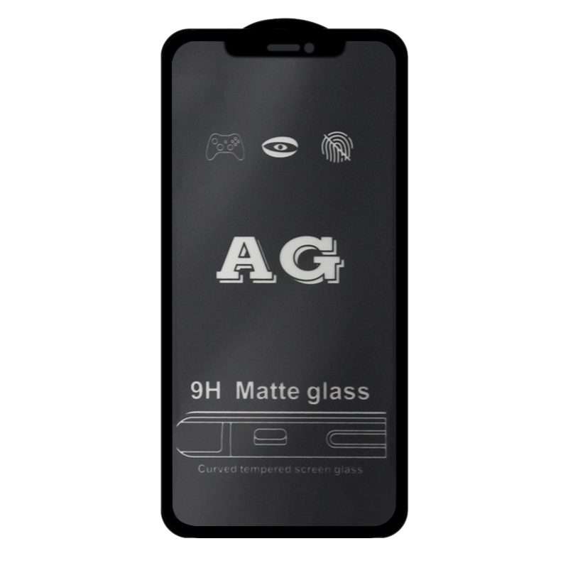 For iPhone 12 Pro Max AG Matte Frosted Full Cover Tempered Glass Film