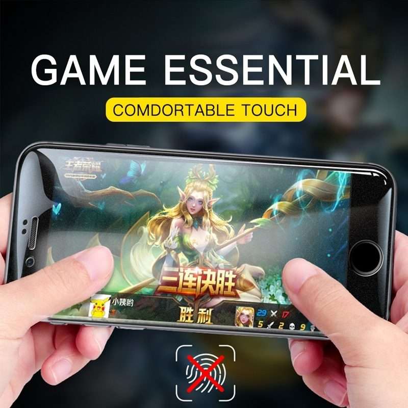 For iPhone 12 Pro Max AG Matte Frosted Full Cover Tempered Glass Film