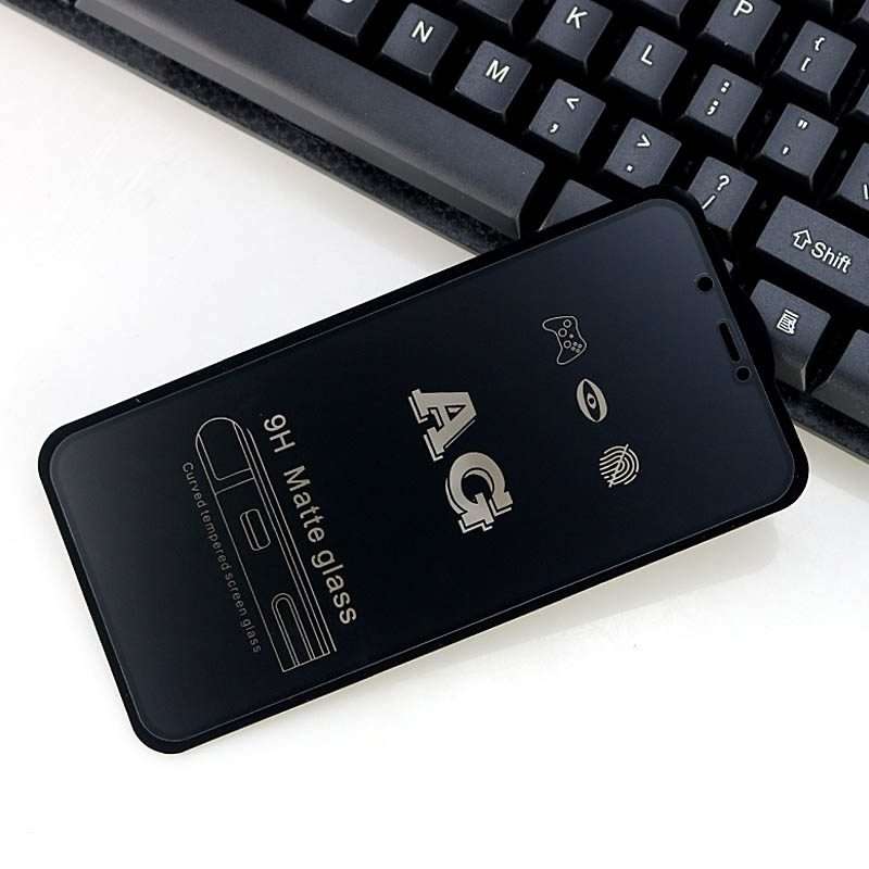For iPhone 12 Pro Max AG Matte Frosted Full Cover Tempered Glass Film