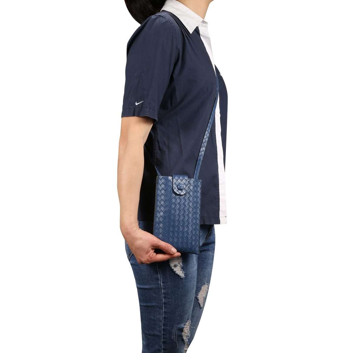 Braided Packing Simple High-end Mobile Phone Bag with Lanyard, Suitable for 6.7 inch ... (Baolan)