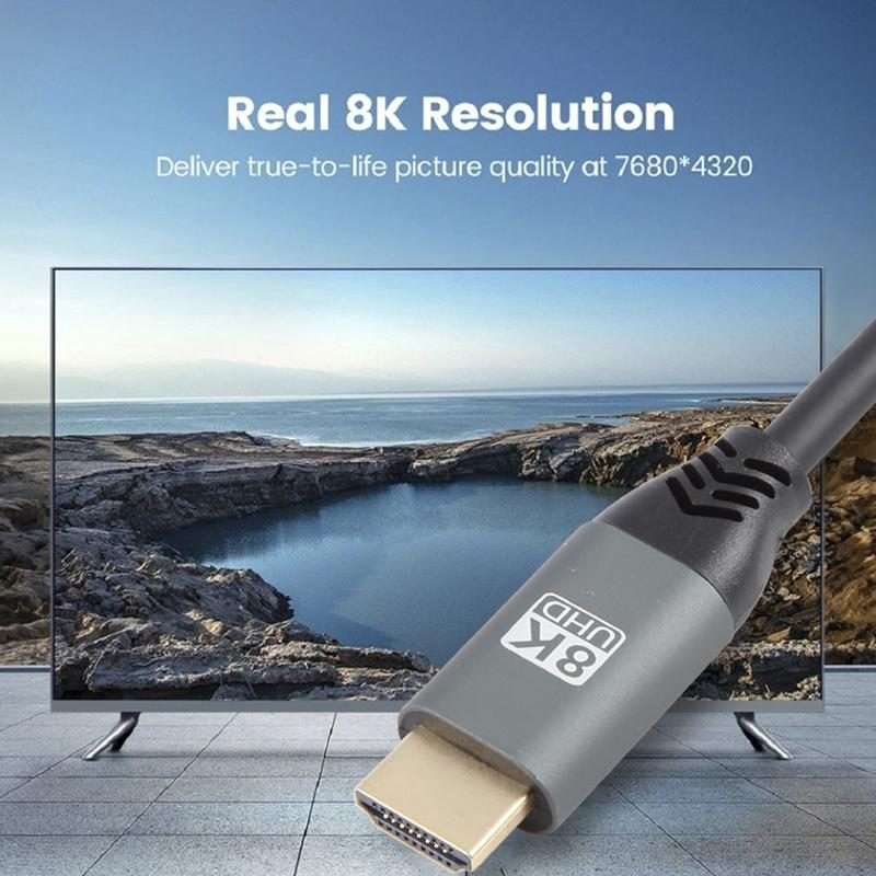 HDMI2.1 8K 120Hz High Dynamic HD Cable, Cable Length:50cm