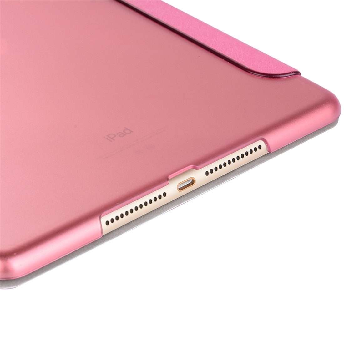 For iPad 10.2 2021 / 2020 / 2019 Silk Texture Horizontal Flip Magnetic PU Leather ... (Rose Gold)