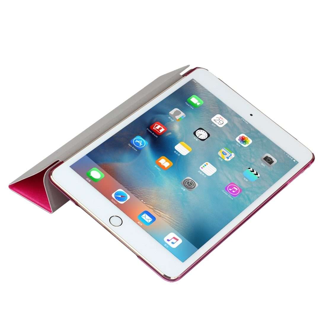 For iPad 10.2 2021 / 2020 / 2019 Silk Texture Horizontal Flip Magnetic PU Leather ... (Rose Gold)