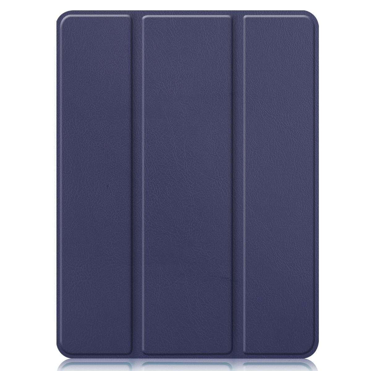 For iPad Pro 12.9 2022 / 2021 Horizontal Flip Honeycomb TPU + PU Leather Tablet Ca ... (Dark Blue)