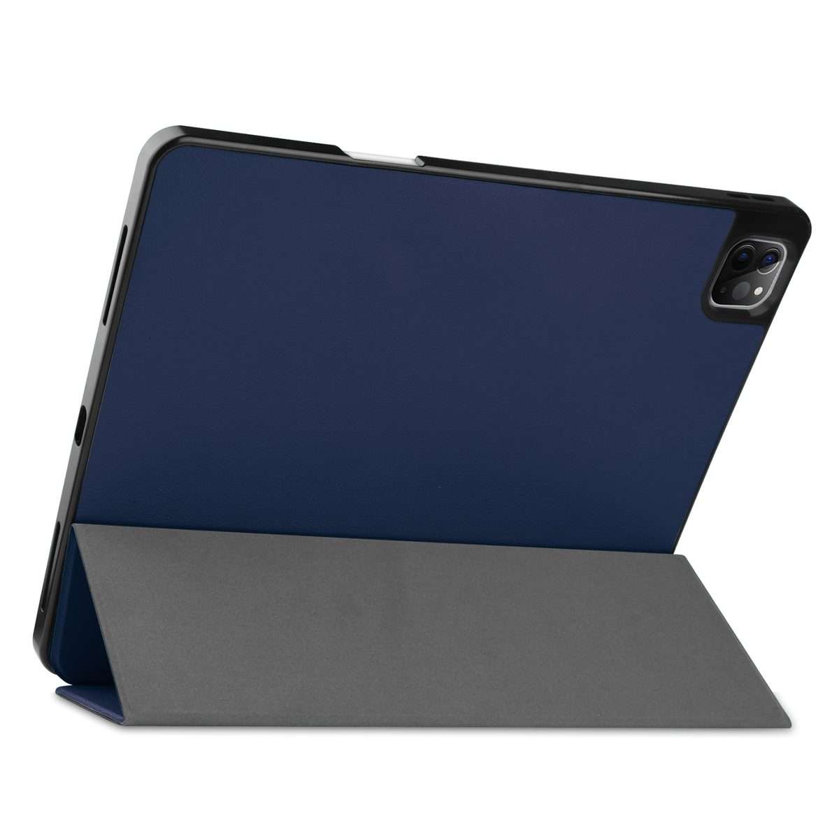 For iPad Pro 12.9 2022 / 2021 Horizontal Flip Honeycomb TPU + PU Leather Tablet Ca ... (Dark Blue)