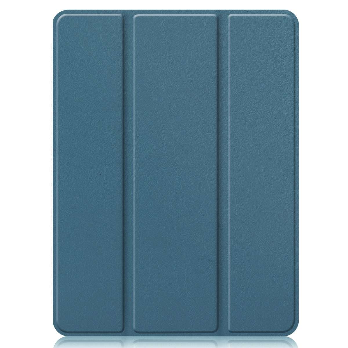 For iPad Pro 12.9 2022 / 2021 Horizontal Flip Honeycomb TPU + PU Leather Tablet C ... (Dark Green)