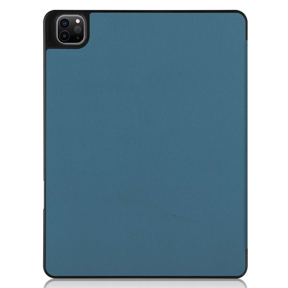 For iPad Pro 12.9 2022 / 2021 Horizontal Flip Honeycomb TPU + PU Leather Tablet C ... (Dark Green)