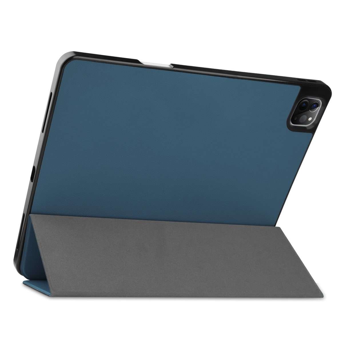 For iPad Pro 12.9 2022 / 2021 Horizontal Flip Honeycomb TPU + PU Leather Tablet C ... (Dark Green)