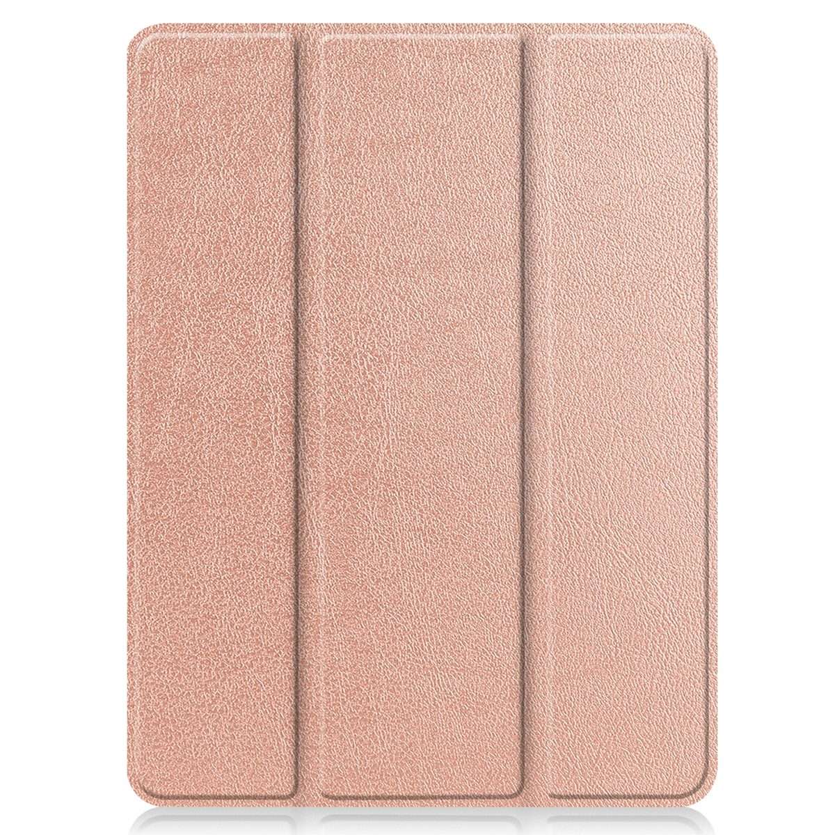 For iPad Pro 12.9 2022 / 2021 Horizontal Flip Honeycomb TPU + PU Leather Tablet Ca ... (Rose Gold)