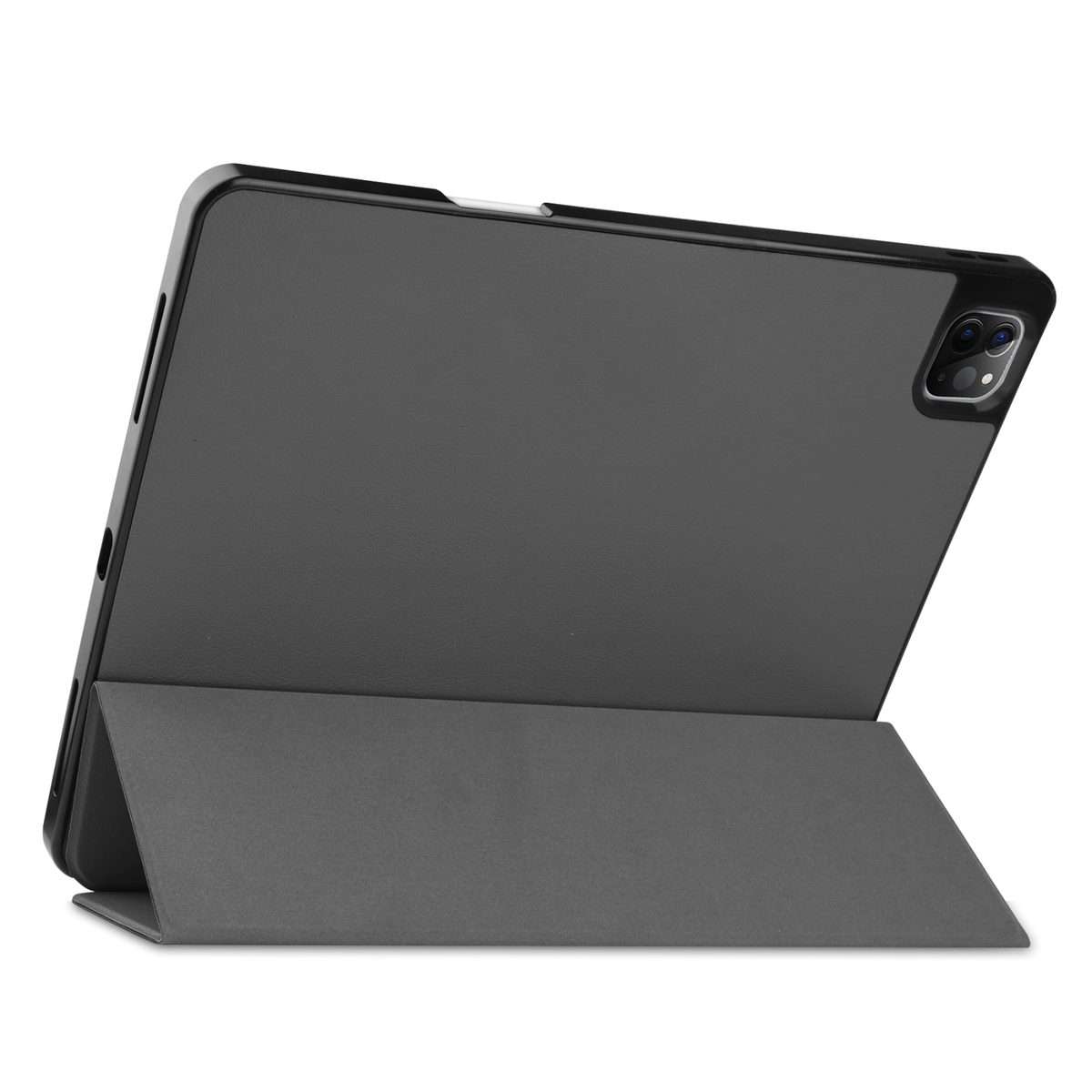 For iPad Pro 12.9 2022 / 2021 Horizontal Flip Honeycomb TPU + PU Leather Tablet Case wi ... (Grey)