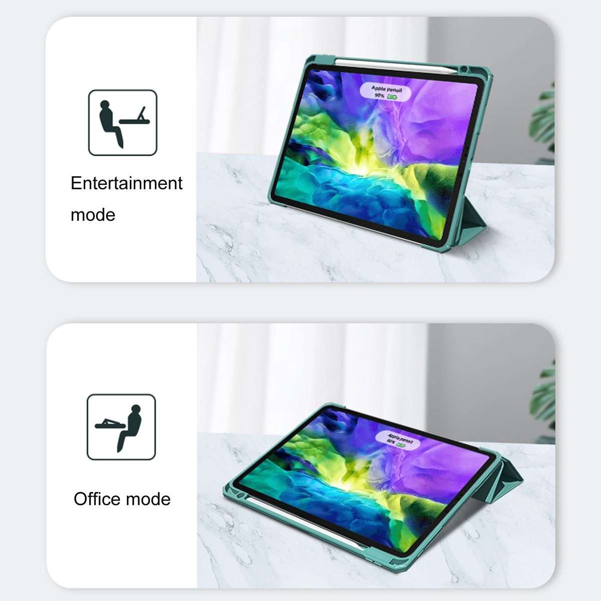 For iPad Pro 11 2022 / 2021 / 2020 Mutural Pinyue Series PC + TPU Horizontal Flip Leath ... (Blue)