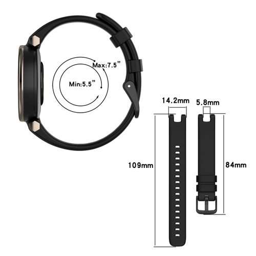 For Garmin Lily Silicone Watch Band with Dismantling Tools(Pink)