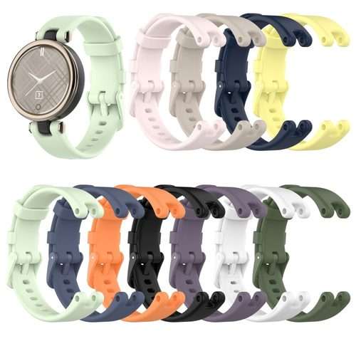 For Garmin Lily Silicone Watch Band with Dismantling Tools(Pink)