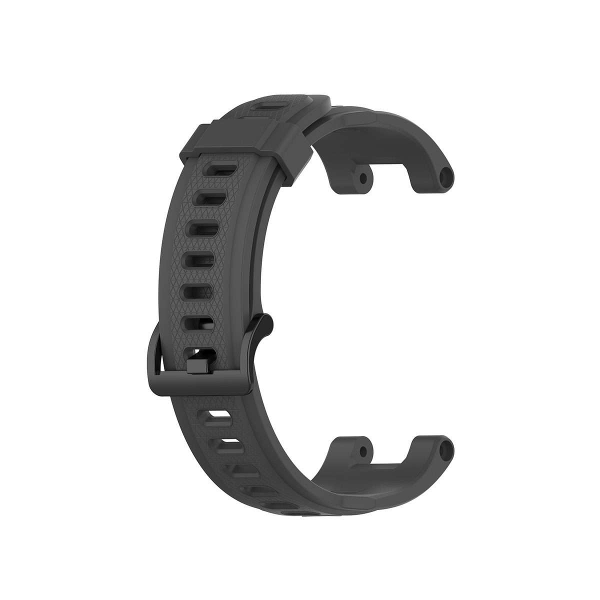 For Amazfit T-Rex Pro / Amazfit T-Rex Silicone Watch Band with Dismantling Tools ... (Dark Grey)