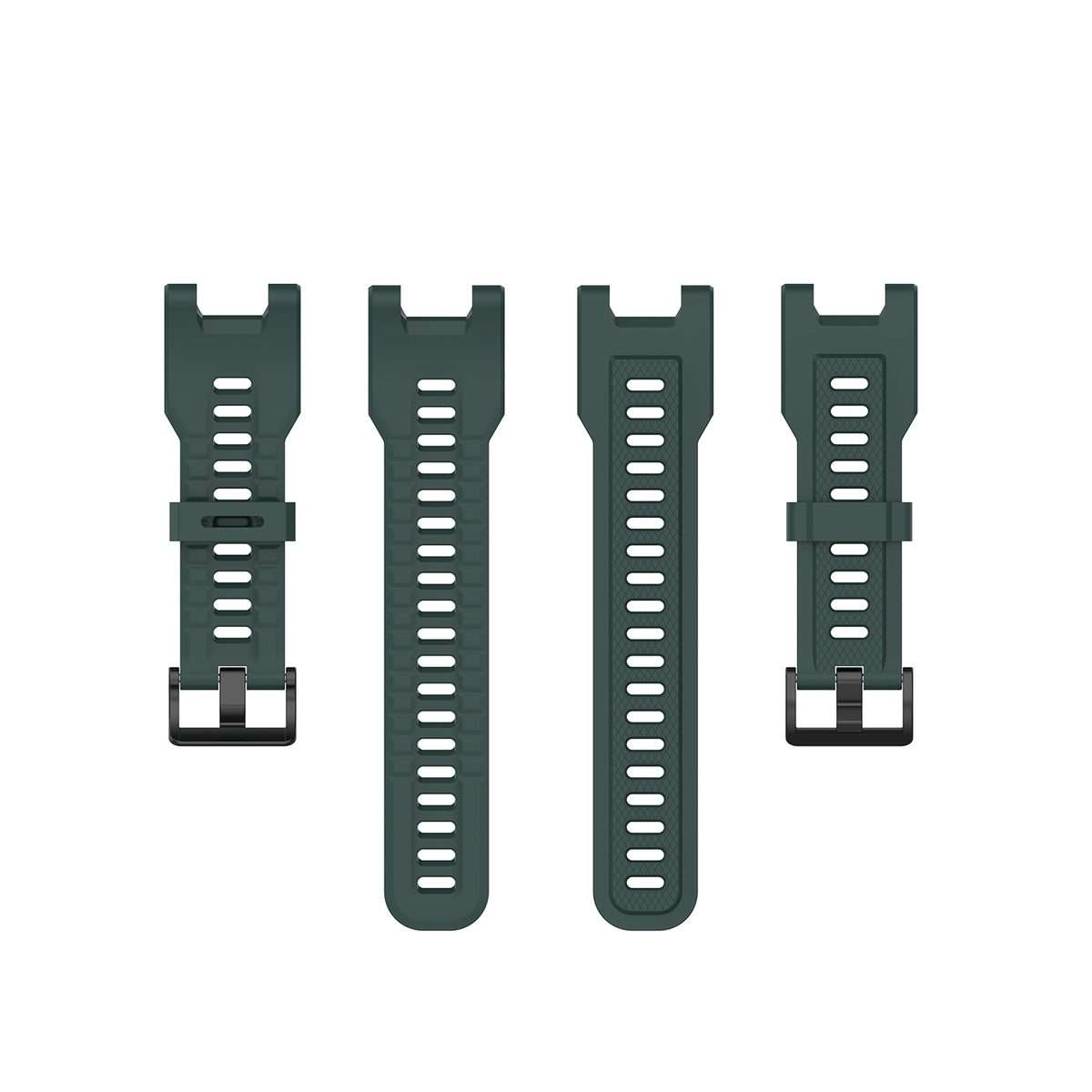 For Amazfit T-Rex Pro / Amazfit T-Rex Silicone Watch Band with Dismantling Tools ... (Olive Green)