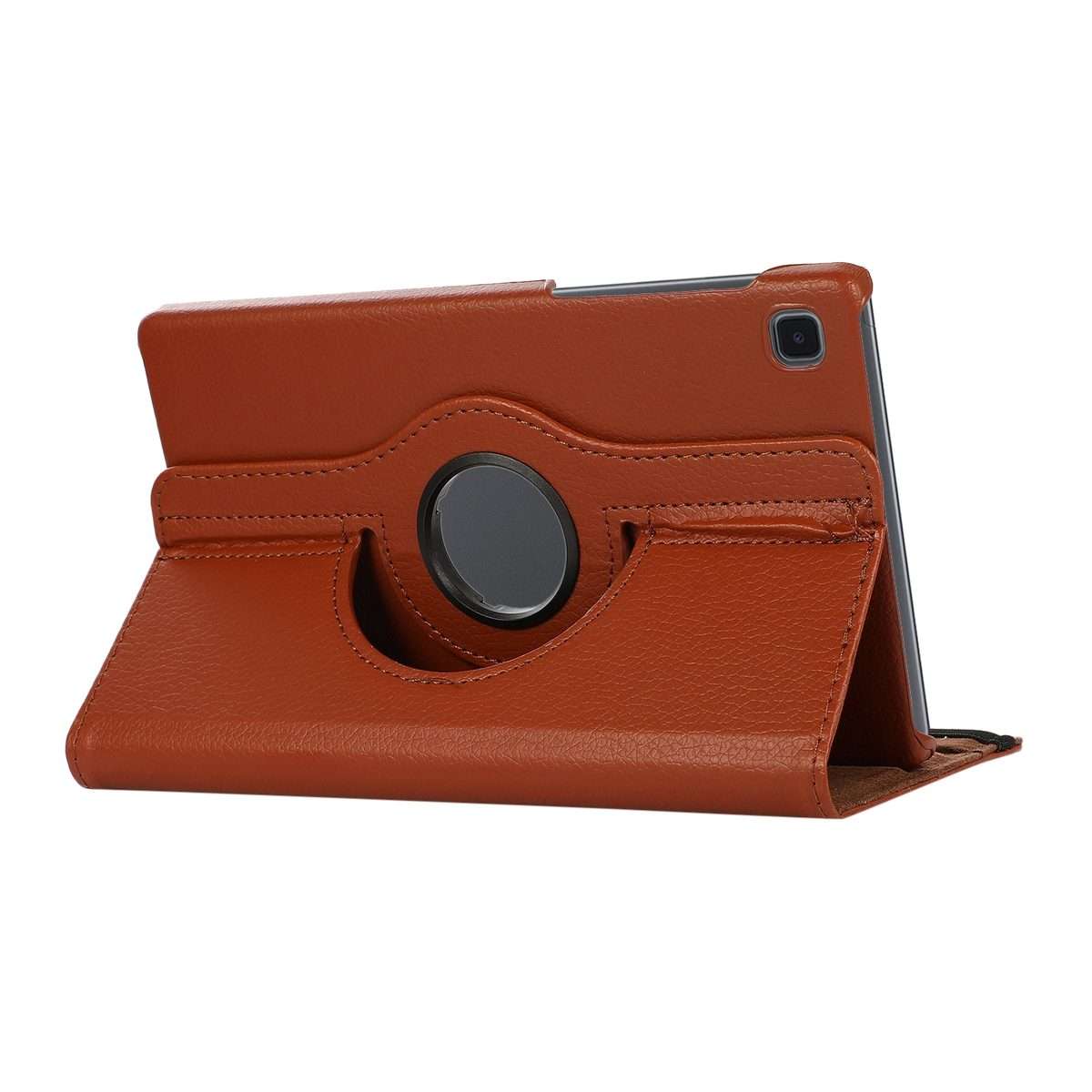 For Samsung Galaxy A7 Lite T220 360 Degree Rotation Litchi Texture Flip Leather Case w ... (Brown)